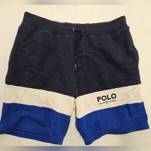 Polo Ralph Lauren Blue Black White Colorblock Shorts XL